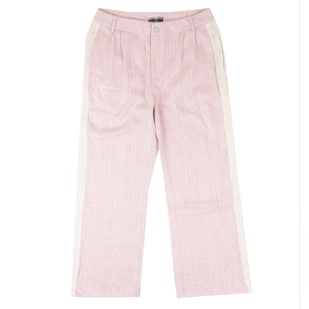 Lifted Anchors Tweed Track Pants Dust Rose